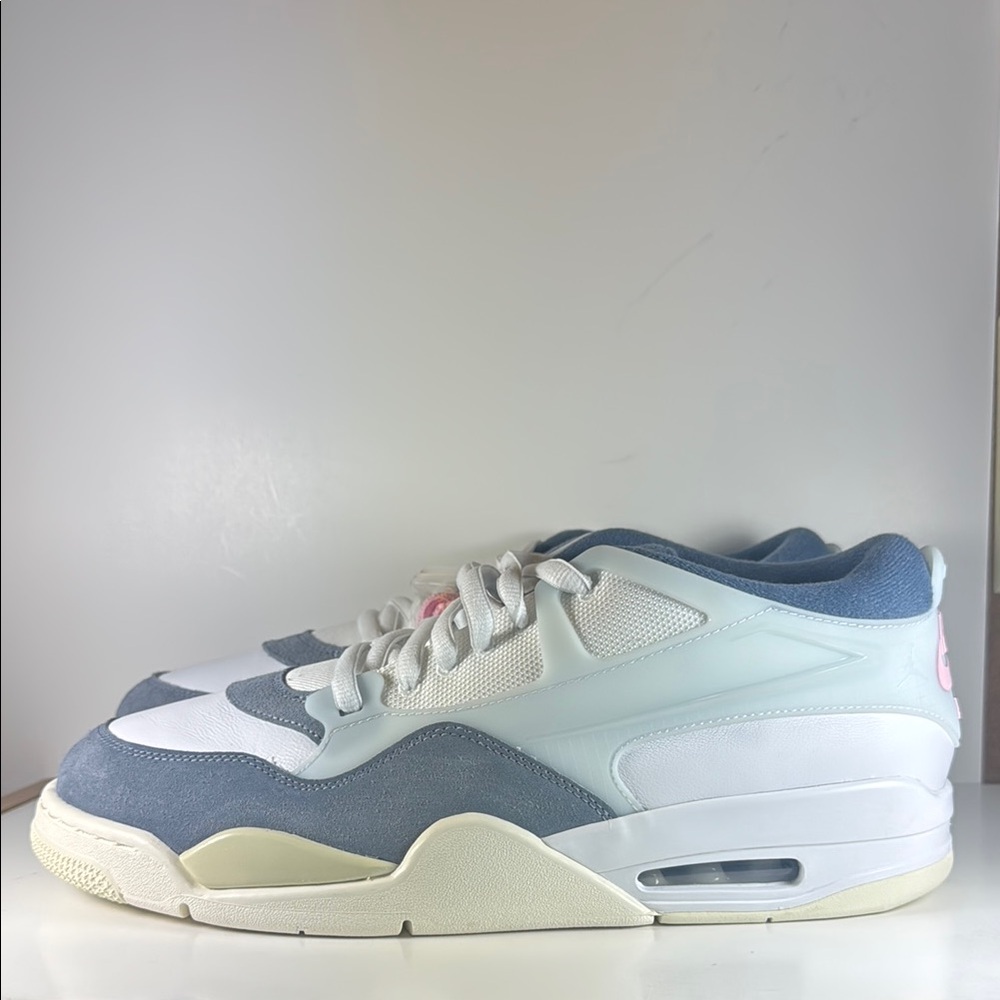 Air Jordan 4 RM White Diffused Blue Ashen Slate Men’s Size 13 Sneakers Shoes